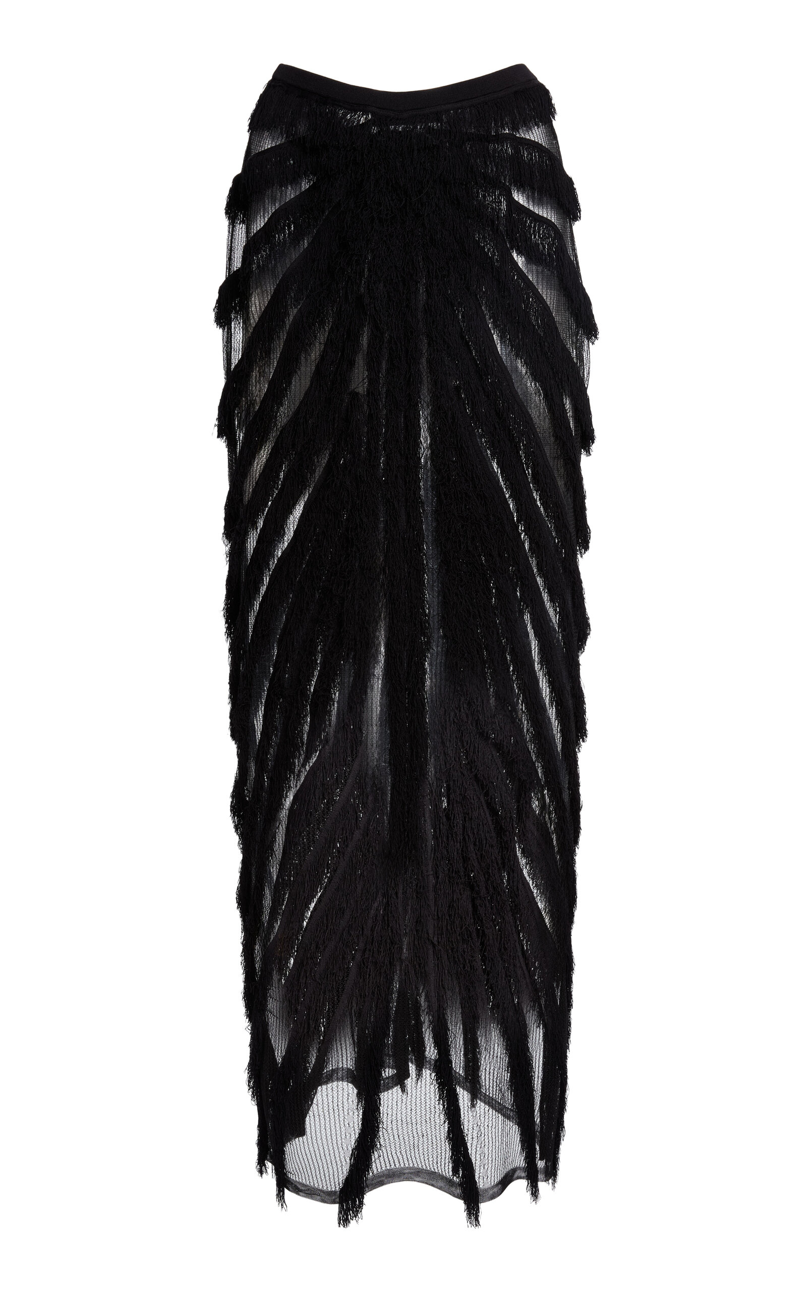 Christopher Esber Christopher Esber Ravelle Sheer Knit Maxi Skirt