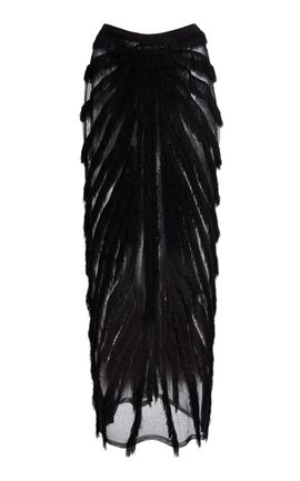 Christopher Esber Christopher Esber Ravelle Sheer Knit Maxi Skirt