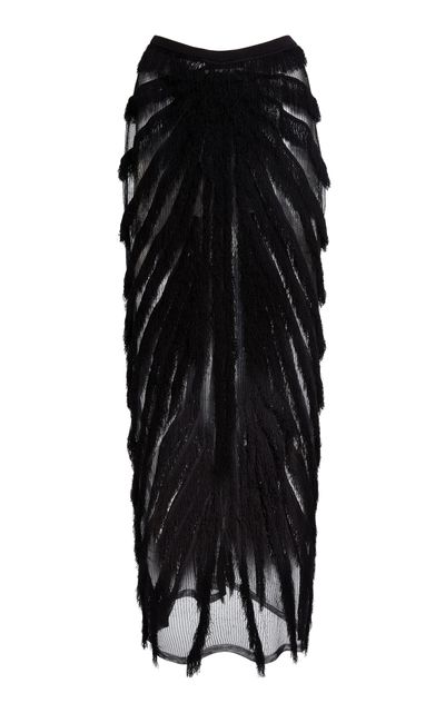 Christopher Esber Christopher Esber Ravelle Sheer Knit Maxi Skirt