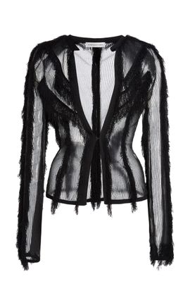 Christopher Esber Christopher Esber Ravelle Sheer Knit Top