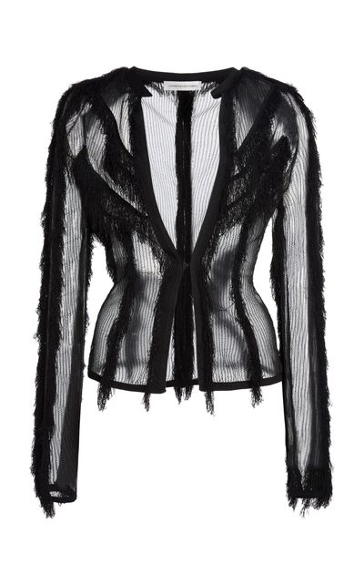 Christopher Esber Christopher Esber Ravelle Sheer Knit Top