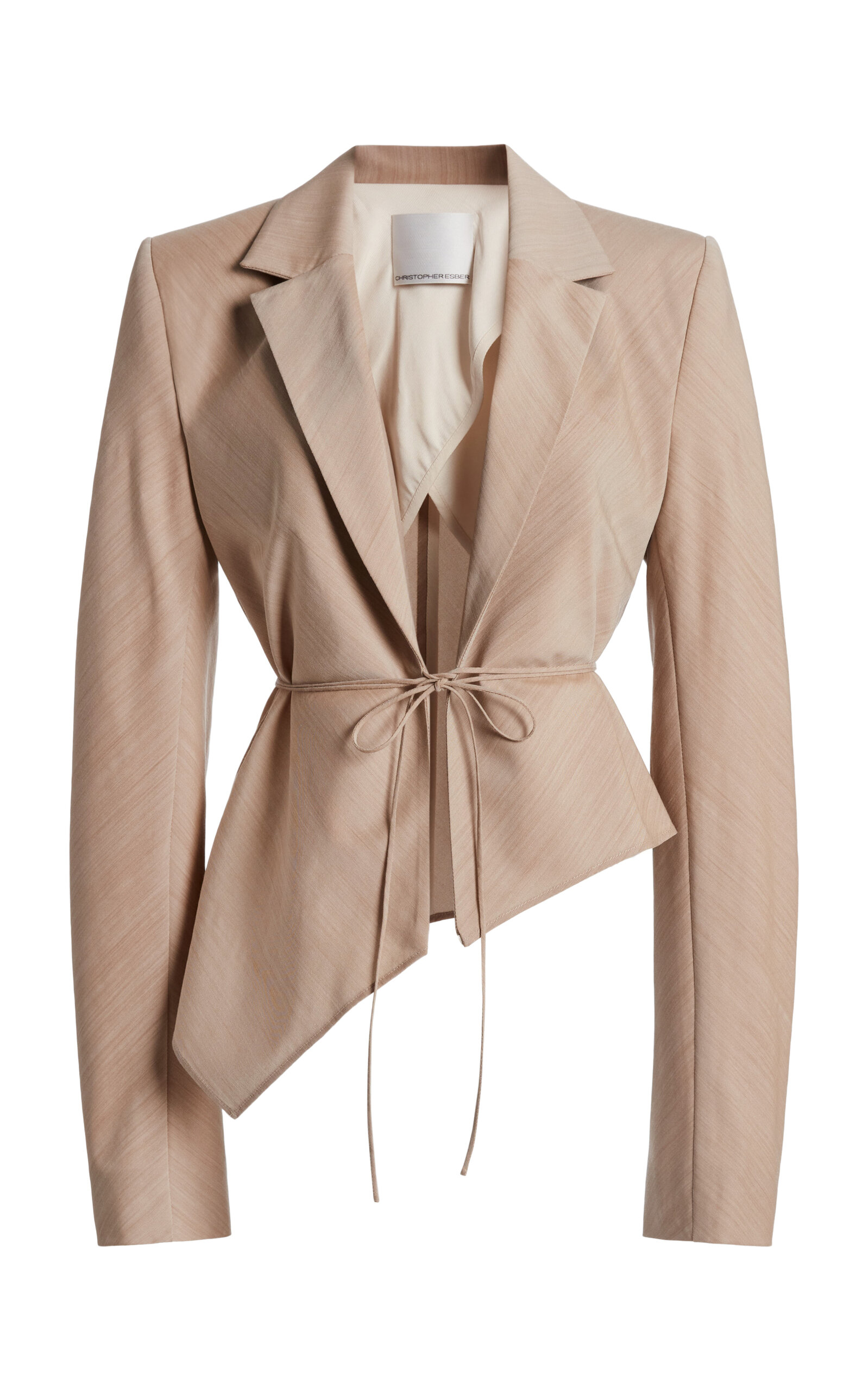 Christopher Esber Christopher Esber Ren Bias Wool Blazer