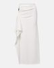 Christopher Esber Christopher Esber Ribbed-knit draped midi skirt - 1