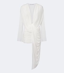 Christopher Esber Christopher Esber Ripple draped asymmetric minidress