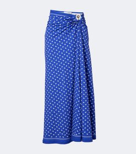Christopher Esber Christopher Esber Ruched Orbit bandana maxi skirt