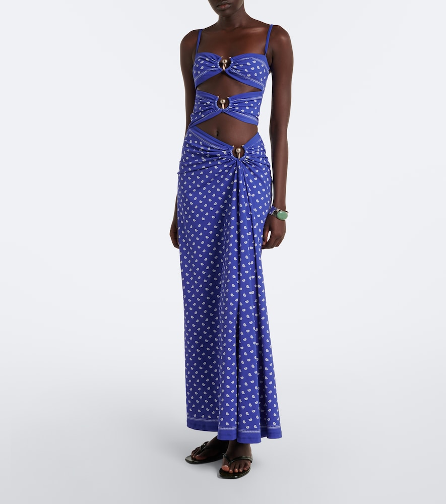 christopher esber ruched orbit split dress Christopher Esber