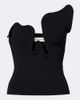 Christopher Esber Christopher Esber Salacia ribbed-knit jersey top - 1