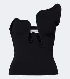 Christopher Esber Christopher Esber Salacia ribbed-knit jersey top