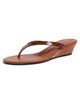 Christopher Esber Christopher Esber Scala Embossed Wedges Cognac - 1