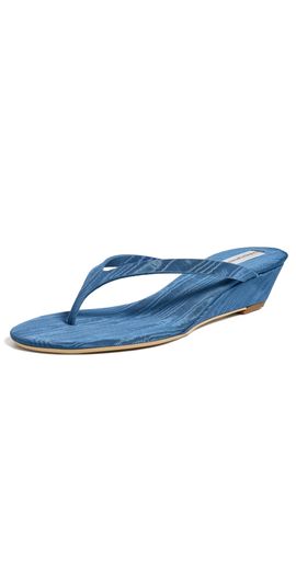 Christopher Esber Christopher Esber Scala Moire Wedges Denim