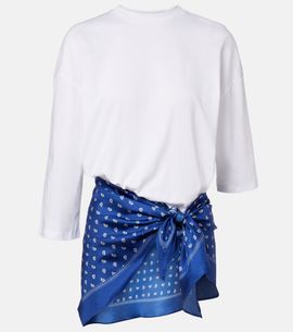 Christopher Esber Christopher Esber Silk-trimmed cotton beach cover-up