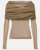 Christopher Esber Christopher Esber Sonora Veiled ruched top - 1