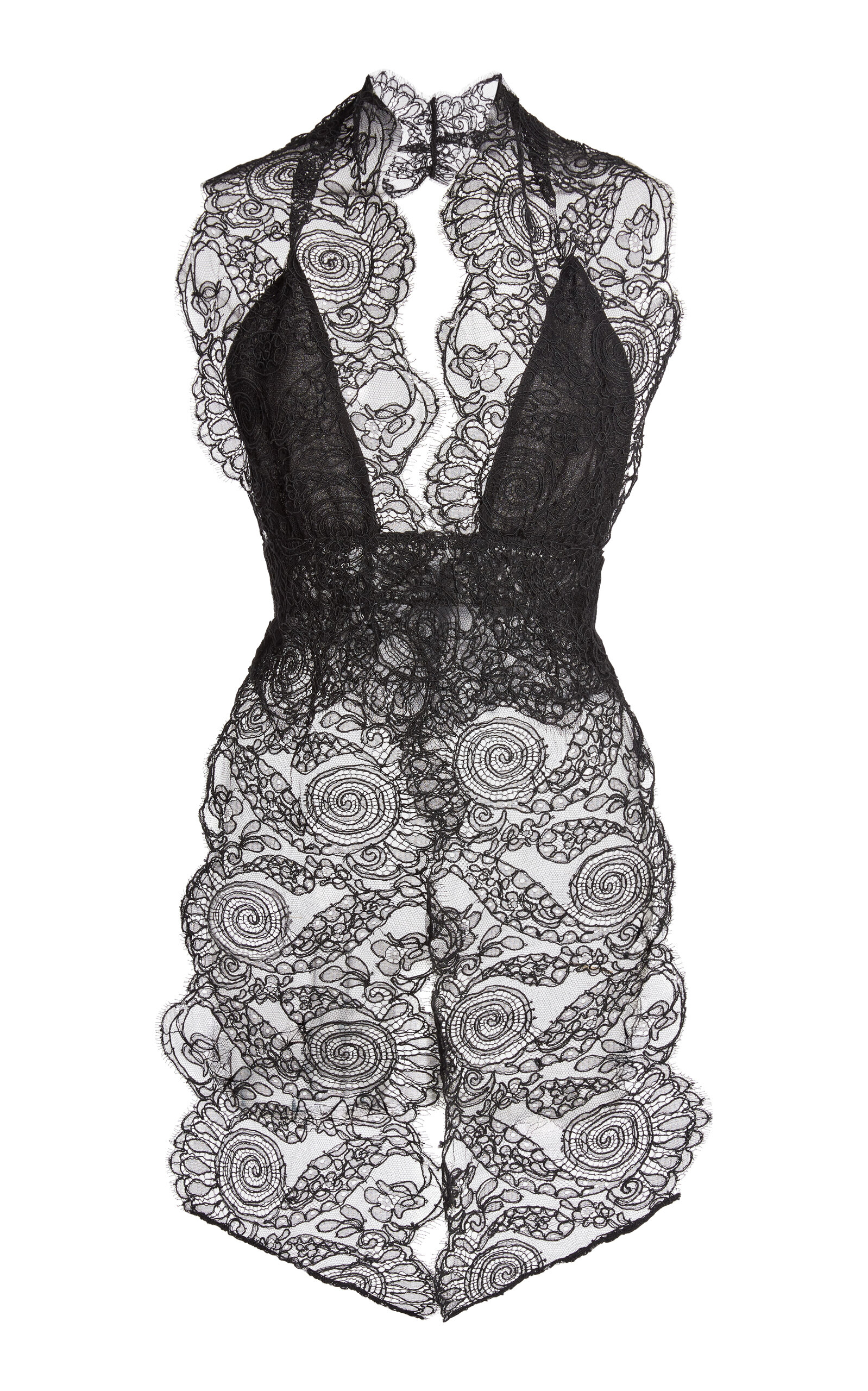 Christopher Esber Christopher Esber Spiral Scarf Lace Top