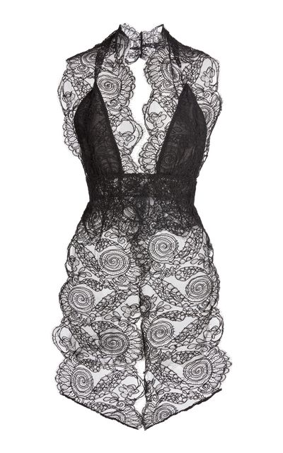 Christopher Esber Christopher Esber Spiral Scarf Lace Top