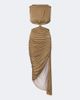 Christopher Esber Christopher Esber Theia cutout draped asymmetric midi dress - 1