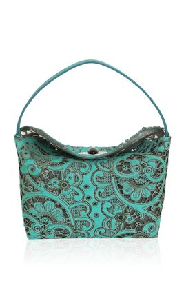 Christopher Esber Christopher Esber Turnlock Lasercut Calf Hair Mini Bag