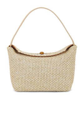 Christopher Esber Christopher Esber Turnlock Raffia Mini Shoulder Bag