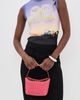 Christopher Esber Christopher Esber Turnlock Raffia Mini Shoulder Bag Watermelon One - 3