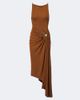 Christopher Esber Christopher Esber Veer Spiral Crystal draped midi dress - 1