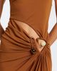 Christopher Esber Christopher Esber Veer Spiral Crystal draped midi dress - 4