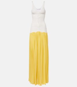 CHRISTOPHER ESBER - Ruffled silk-georgette maxi dress CHRISTOPHER ESBER - Ruffled silk-georgette maxi dress