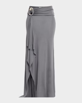 Christopher Esber Orica Crystal Cascade Jersey Skirt