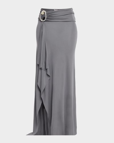 Christopher Esber Orica Crystal Cascade Jersey Skirt