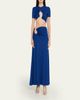 Christopher Esber Paisley Ruched Crop T-Shirt - 5