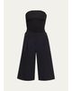 Christopher Esber Redux Strapless Jersey & Wool Bermuda Jumpsuit - 1