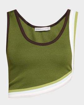 Christopher Esber Verner Asymmetric Crop Tank Top