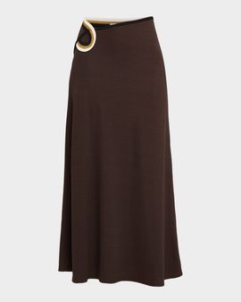Christopher Esber Verner Embroidered Maxi Skirt