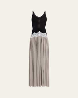 glitter and lace formal dress boutique Glitter Tiered Prom Dresses with Slit Lace Evening Dress Ms2509053 –  Msikoods Official Store main image 0