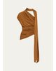Christopher Esber Vienna Ruched Jersey Scarf Top - 1