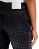 Christopher John Rogers Christopher John Rogers Halftone Wiggle Dot Straight Leg Jeans in Black - 4
