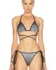 Christopher John Rogers Christopher John Rogers Haltone Wiggle Dot String Bikini Top - 1