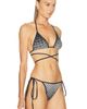Christopher John Rogers Christopher John Rogers Haltone Wiggle Dot String Bikini Top - 2
