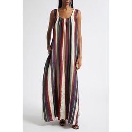 Christopher John Rogers Christopher John Rogers Morris Stripe Crinkled Maxi Dress