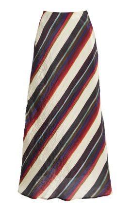 Christopher John Rogers Christopher John Rogers Morris Stripe Midi Skirt Multi