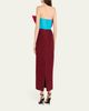 CHRISTOPHER JOHN ROGERS Gathered Colorblock Strapless Maxi Dress - 5