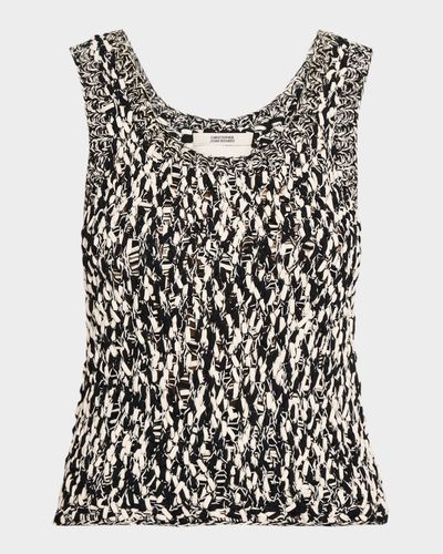 CHRISTOPHER JOHN ROGERS Marled Hand Knit Tank Top