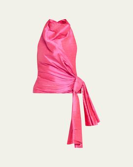 CHRISTOPHER JOHN ROGERS Silk Sarong Top