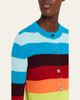 CHRISTOPHER JOHN ROGERS Striped Crop Crewneck Cardigan - 5