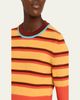 CHRISTOPHER JOHN ROGERS Striped Short-Sleeve Crop Sweater - 4