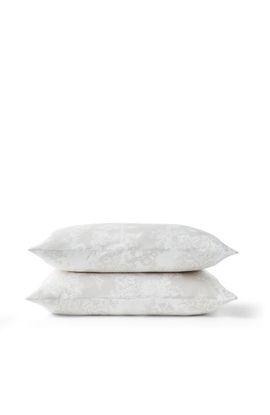 CHRISTY CHRISTY Beatrice Luxury Cotton Percale Jacquard Pillowcase Pair
