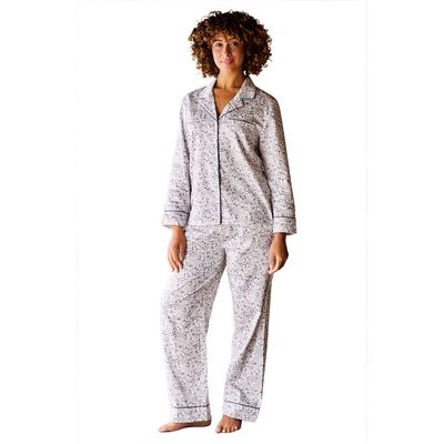 CHRISTY CHRISTY Ditsy Gingham Cotton Percale Floral Pajamas