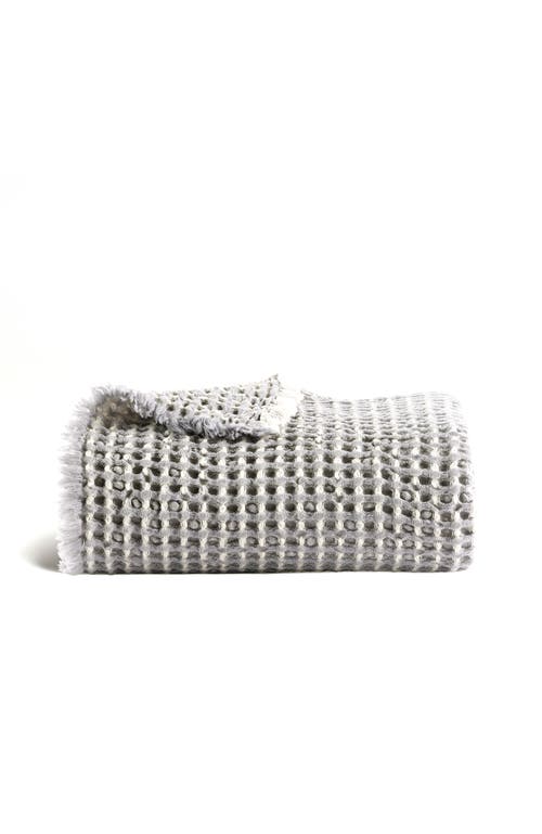 CHRISTY CHRISTY Lisbon Wool Cotton Blend Chunky Knit Blanket