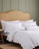 CHRISTY CHRISTY Lucerne Scallop Luxury Cotton Sateen Embroidered Duvet Cover Sets - 2