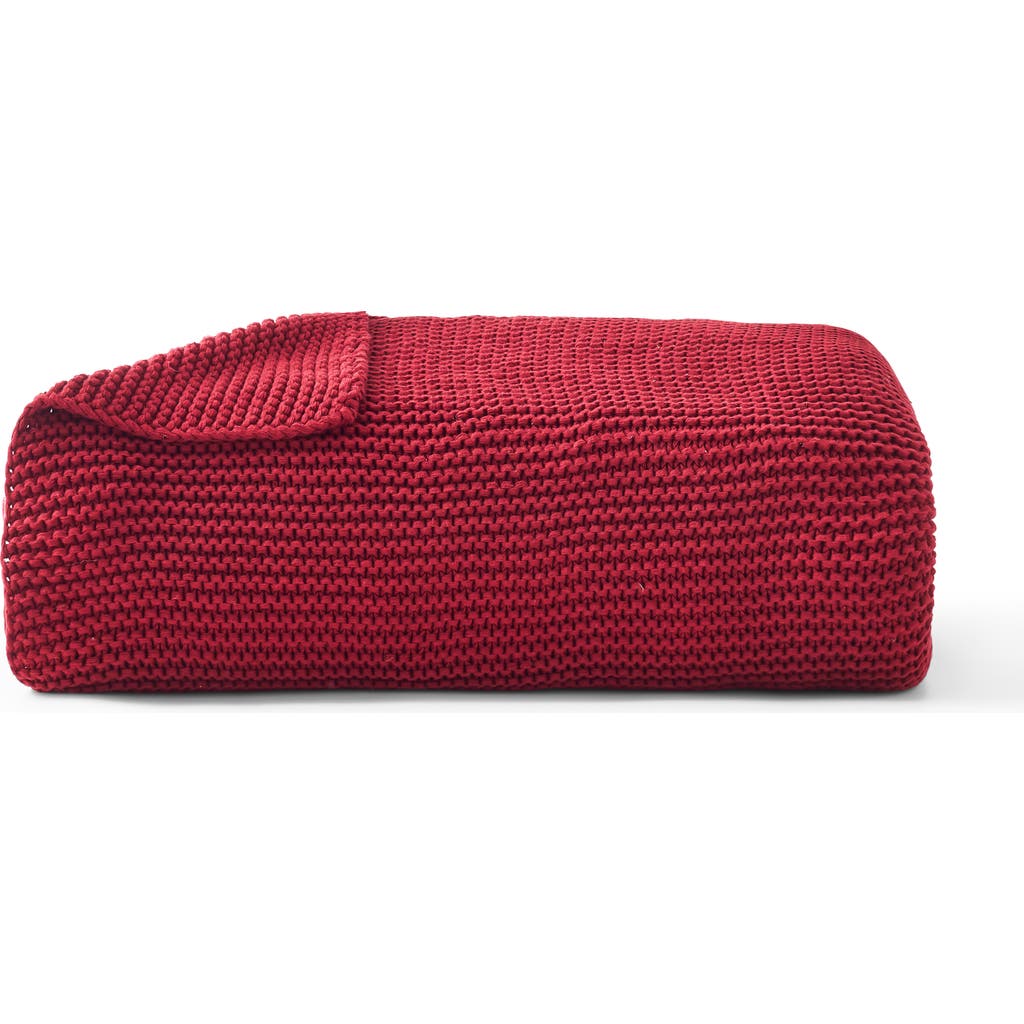 CHRISTY CHRISTY Oslo Chunky Knit Super Soft Cotton Throw