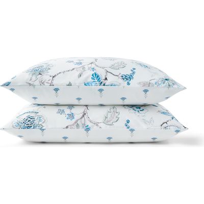 CHRISTY CHRISTY Tropical Floral Luxury Cotton Sateen Reversible Pillowcase Pairs