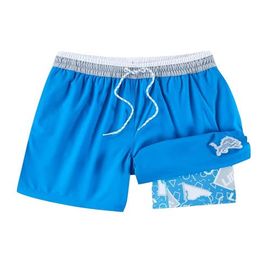 Chubbies Men's Chubbies Blue Detroit Lions The Secret Lined Swim Trunks 